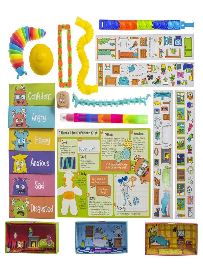 Open The Joy House of Emotions - DIY Emotional Playhouse Kit for Kids Ages 4-12, Social Emotional Learning (SEL) Activities, Creative Crafting for Emotional Intelligence and Mindfulness - Image 4